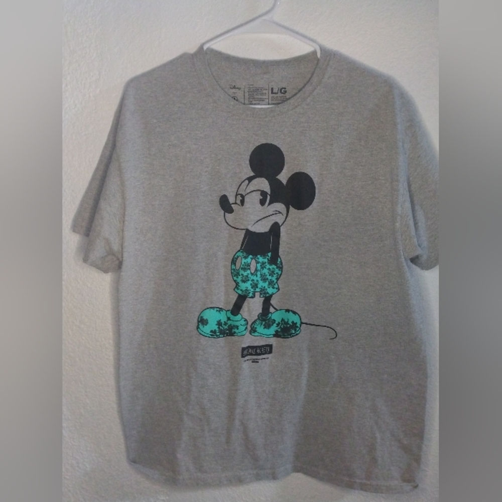 Disney Mickey Mouse Neff Gray Shirt Size L